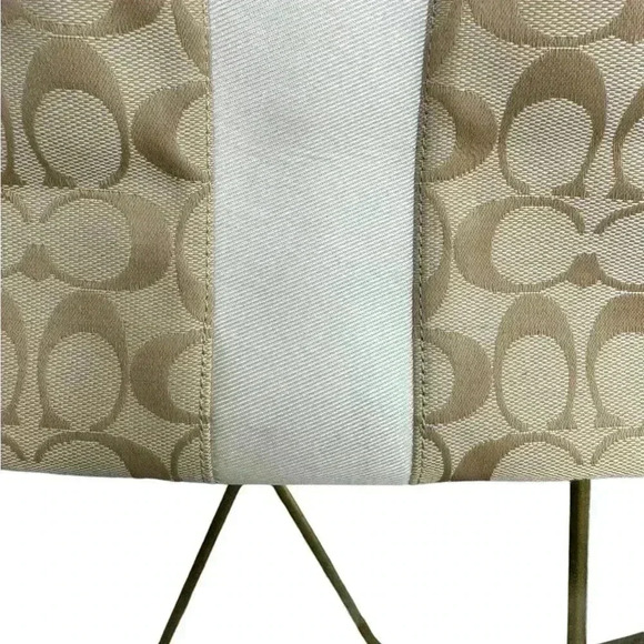 Coach Devin Light Beige Khaki Ivory satchel Handbag Purse. - Picture 2 of 13